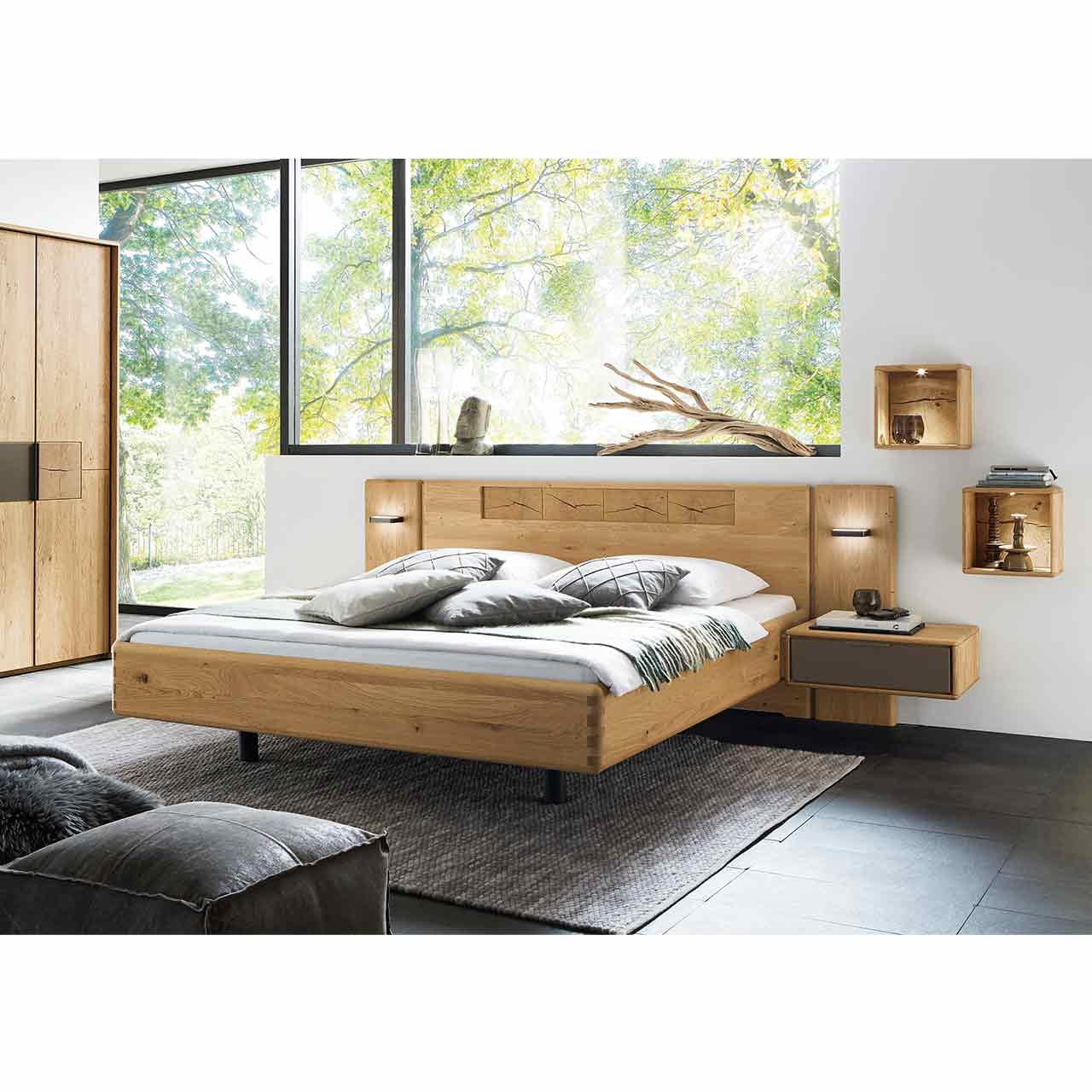 Wöstmann WSM 1600 Schlafzimmer mit Regal 1332 Wildeiche