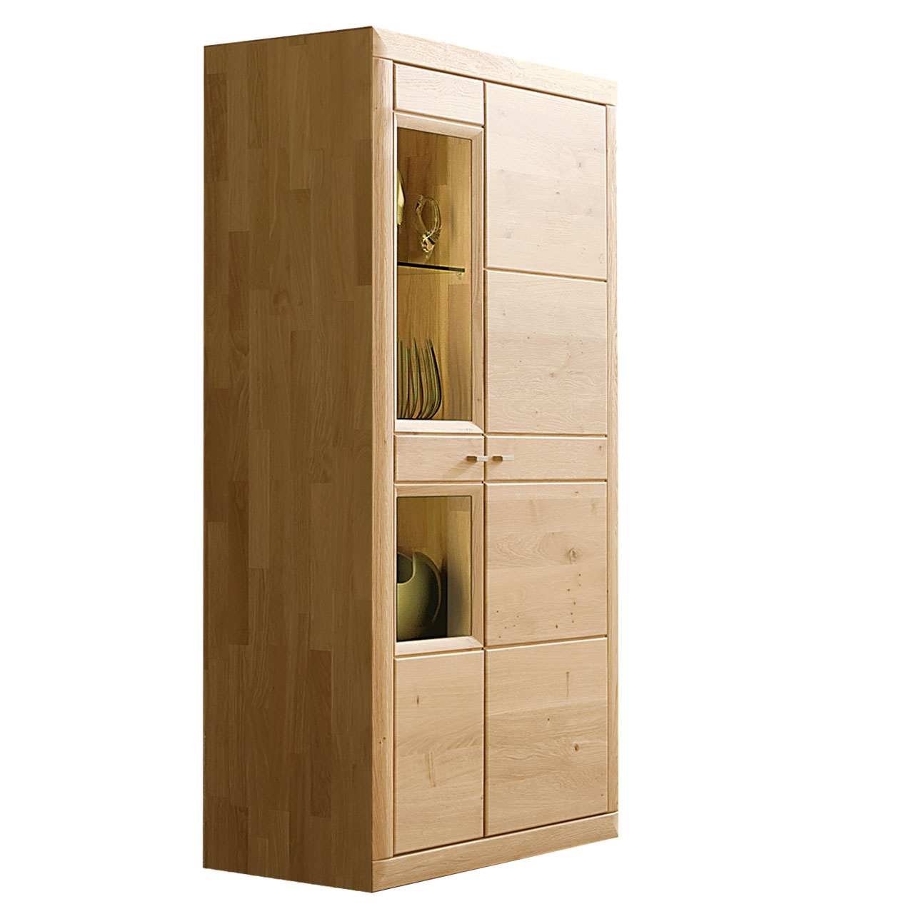 WM-aurum-kombi-schrank-4933-1 WM Aurum Kombinationsschrank, mit zwei Vitrinen Nischen.