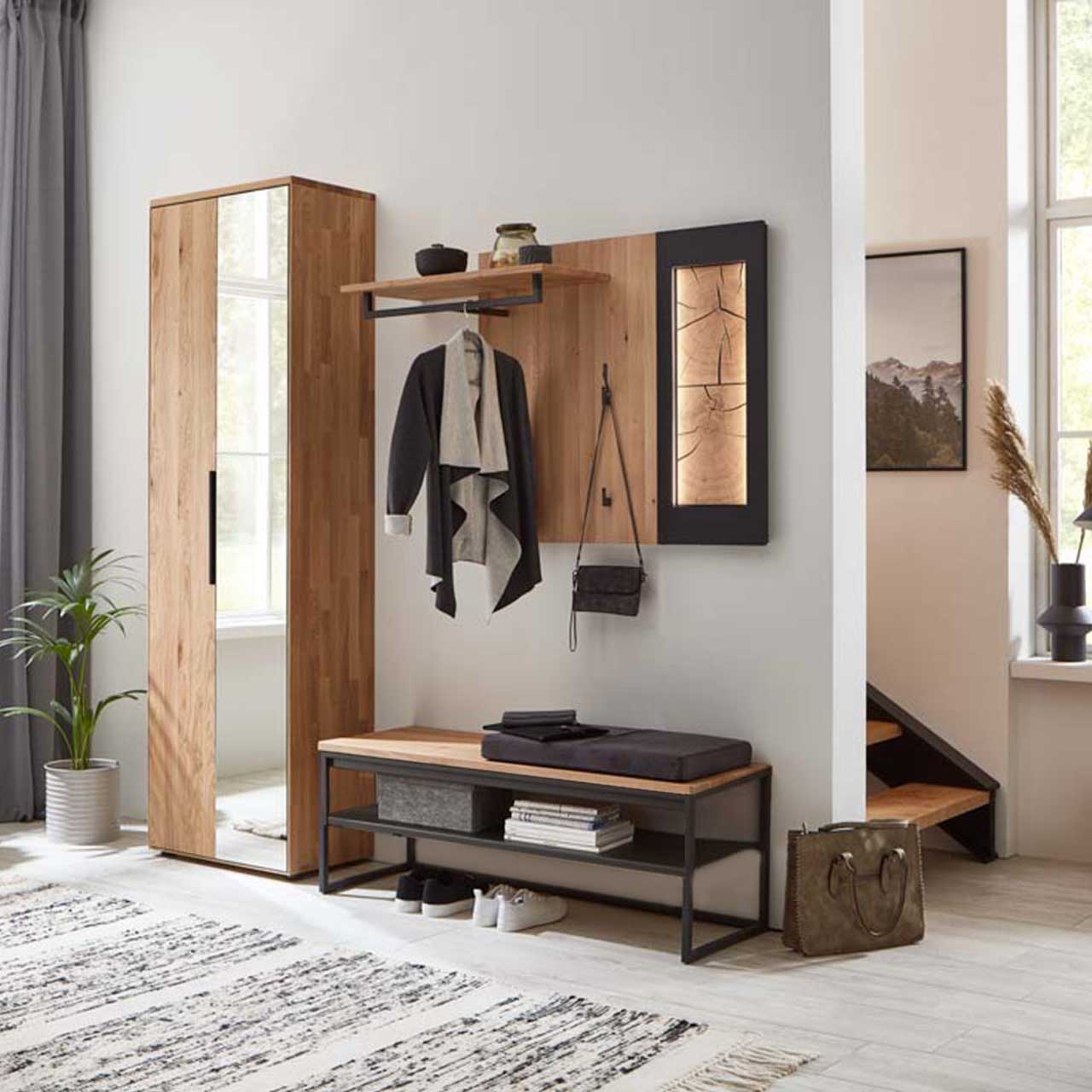 WM1910-Garderobe-Kombi-0005 Wöstmann WM 1910 Garderobe - Wandgarderobe 13203