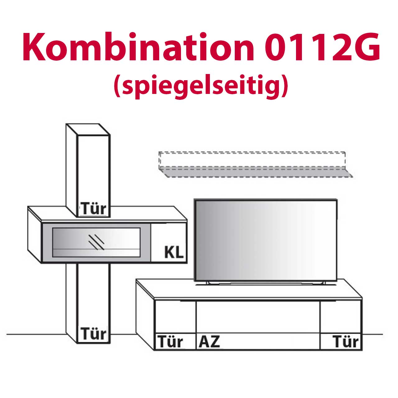 Wöstmann WM 1910 - Wohnwand 0012G & 0112G