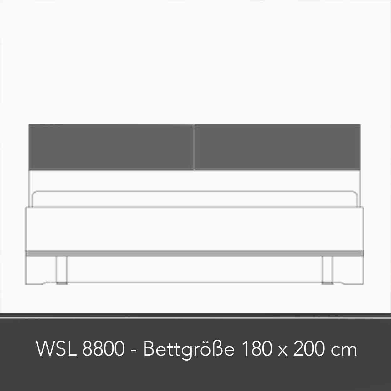 WSL 8800 Bettanlage in der Größe 180x200 cm