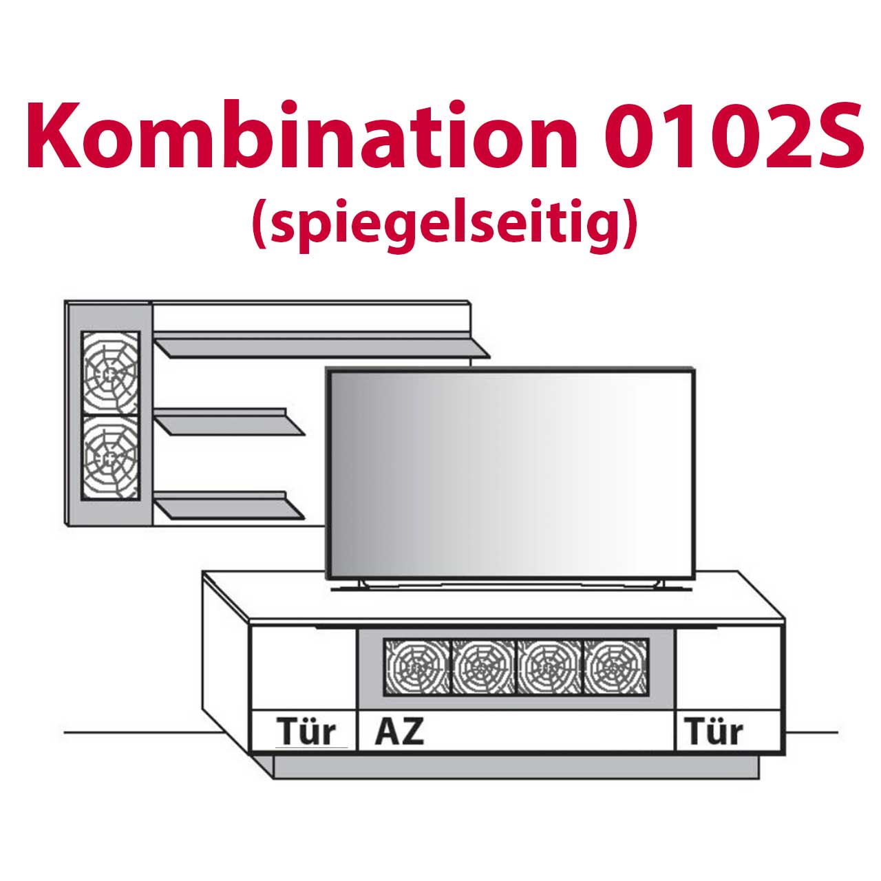 Wöstmann WM 1910 - Wohnwand 0002S & 0102S