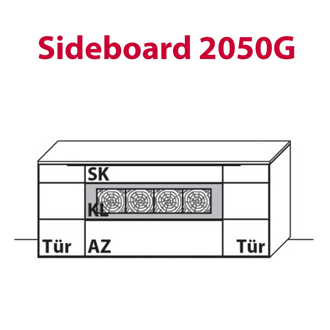Wöstmann WM 1910 - Sideboard 2050G