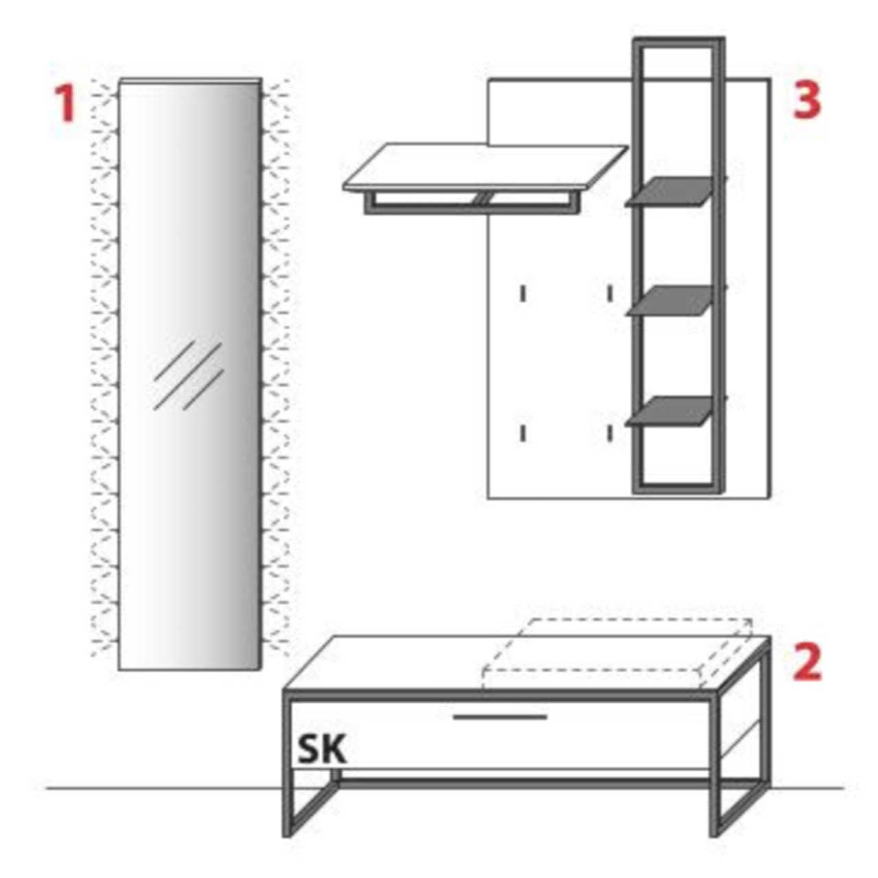 Wöstmann WM 1880 - Garderobe 1006 & 1106