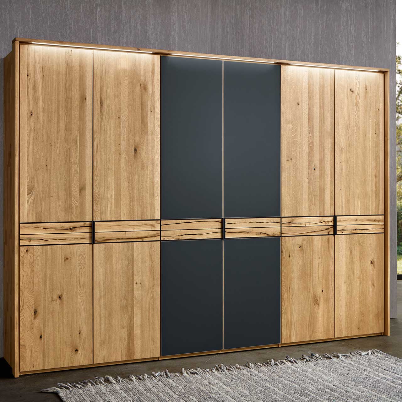 wsm-4300_Schrank-Ambiente Wöstmann WSM 4300 Kleiderschrank 6202 Balkeneiche