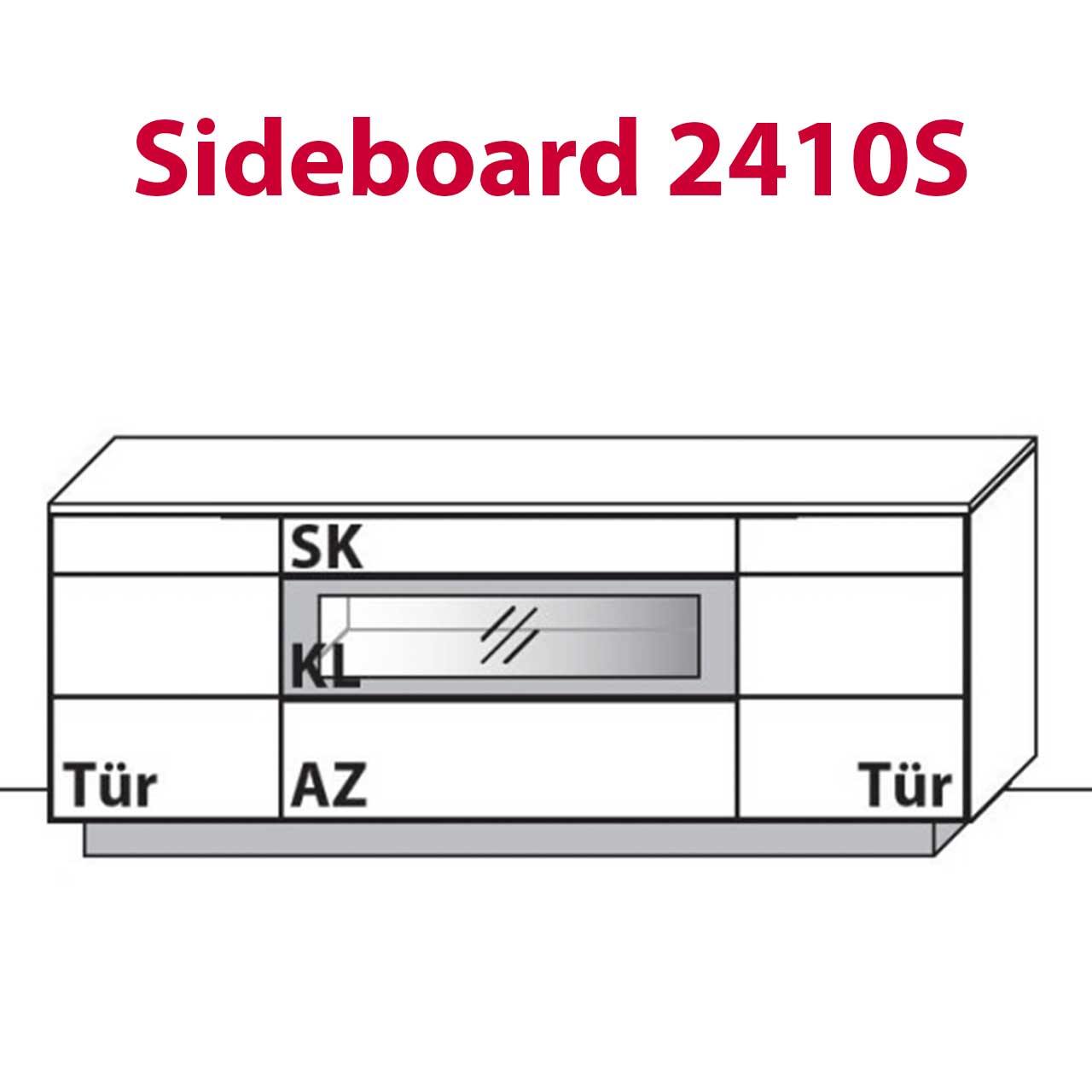 Sideboard Technische Zeichnung