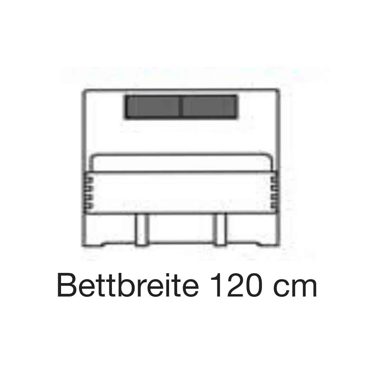 WSM 1600 - 120 x 200 cm Bett 1128