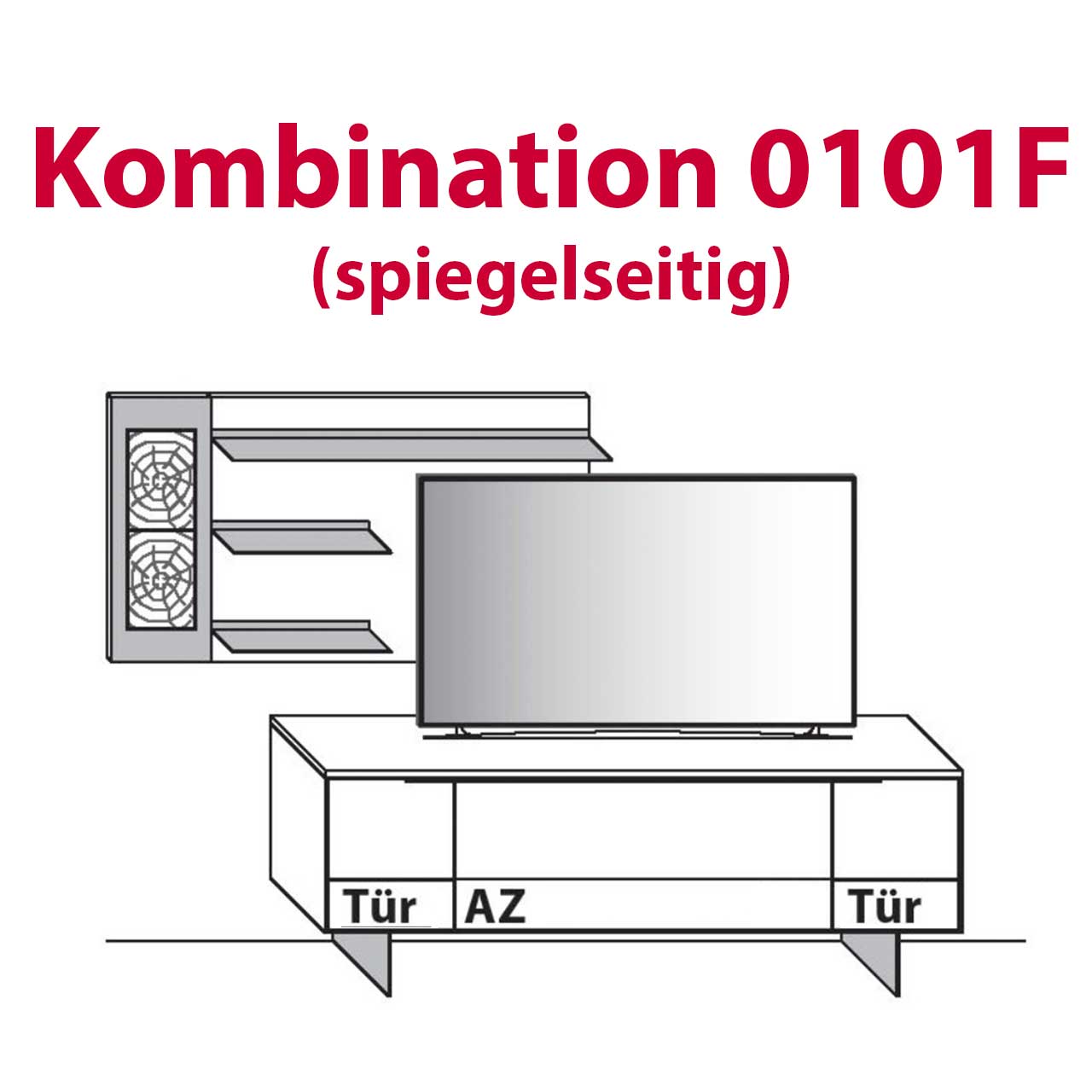 Wöstmann WM 1910 - Wohnwand 0001F & 0101F