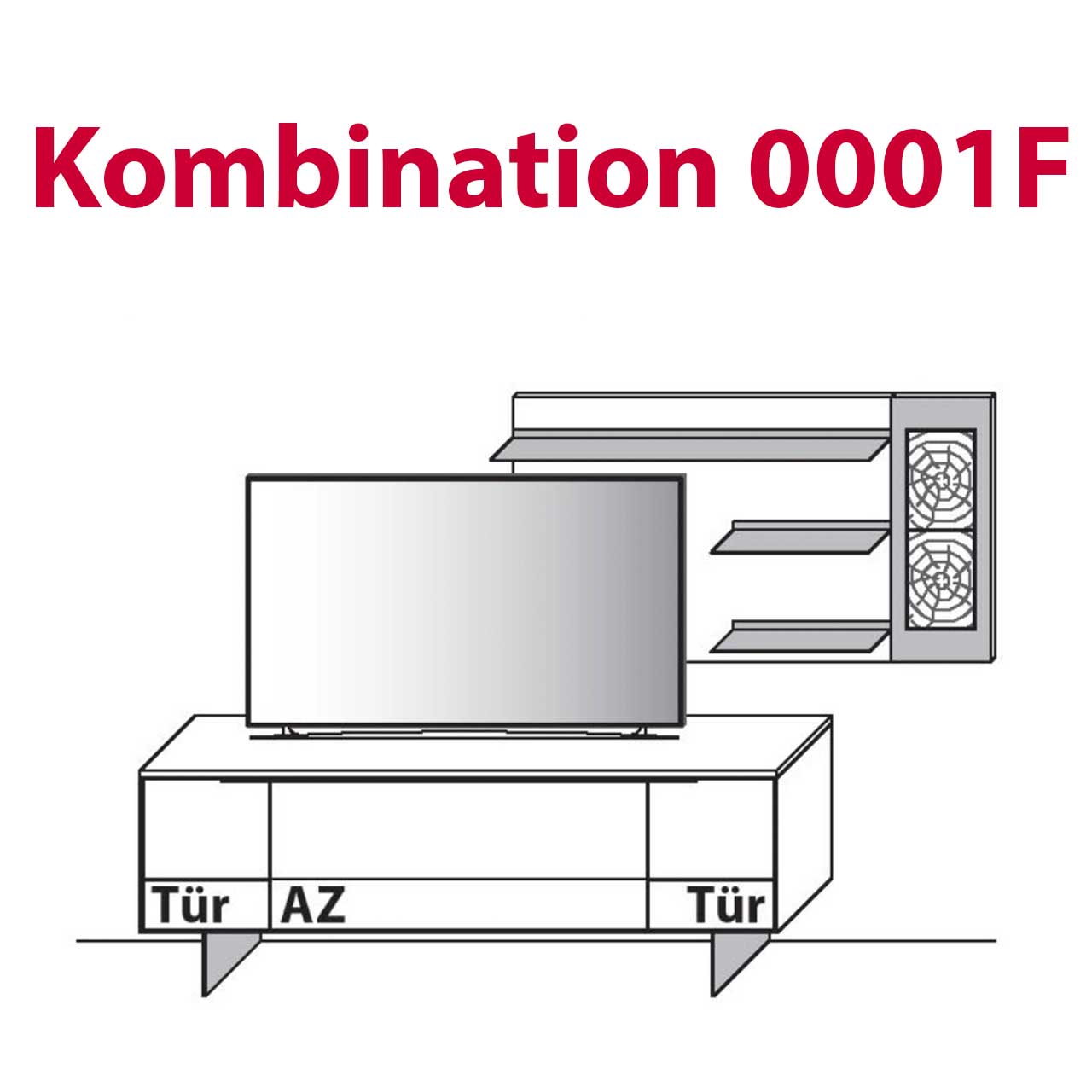 Wöstmann WM 1910 - Wohnwand 0001F & 0101F