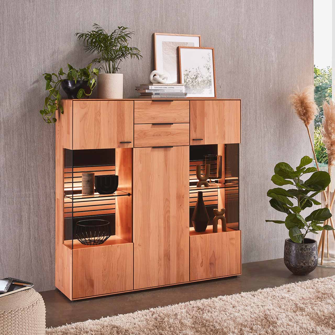 WM2320-Highboard-4340-Erle WM 2320 - Highboard 4340