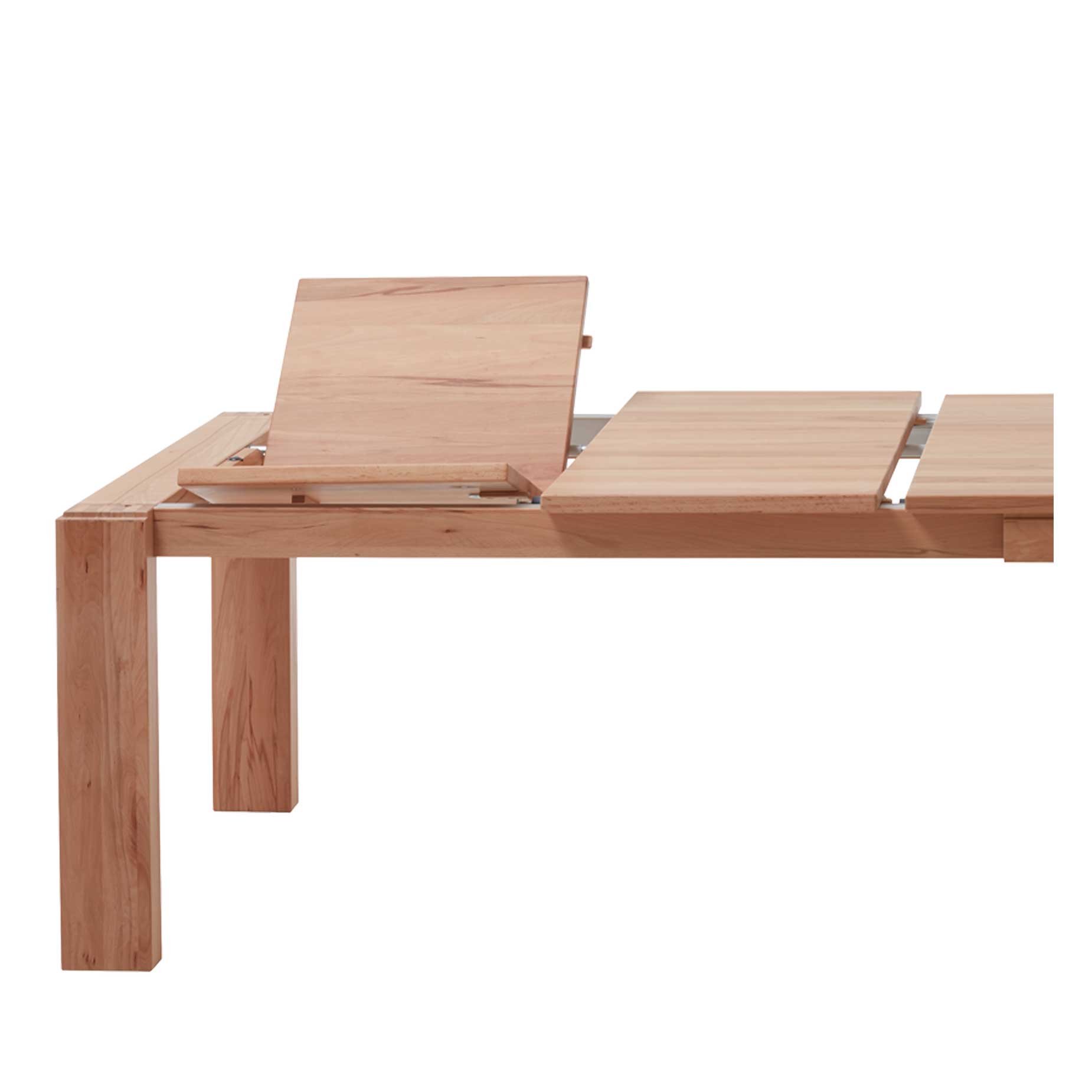 Dopplte Klappeinlage 3090 und 3092. 2x 50 cm Klappeinlage für den Vollholz Esstisch 3090 und 3092 in Wildeiche und Kernbuche.