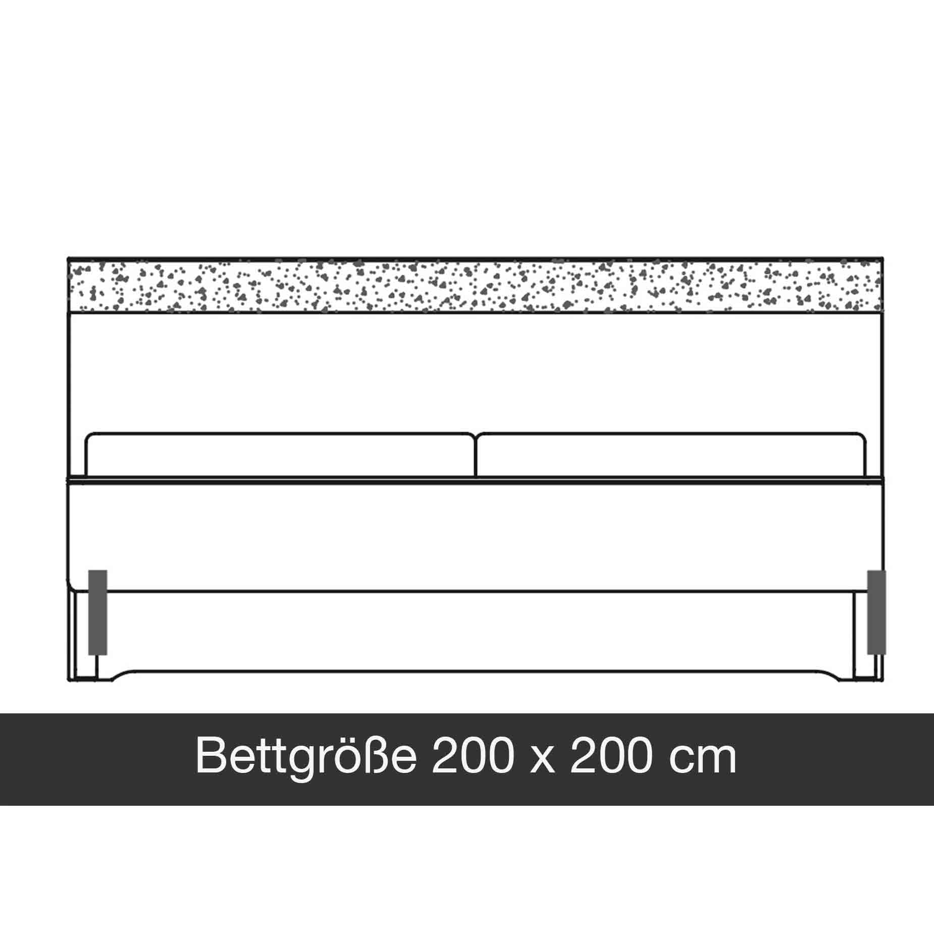 WSM 5100 Bettgröße Breite 200 cm Auswahl WSM 5100 Bettgröße Breite 200 cm als Zeichnung