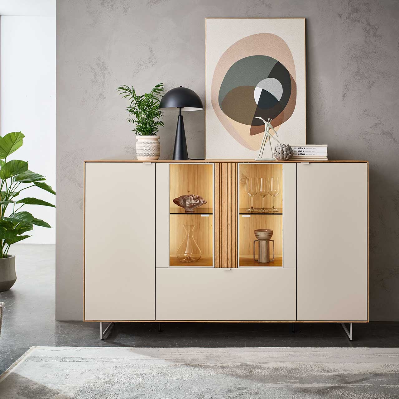 WM 2610 - Highboard 3851 - B 181,9 cm