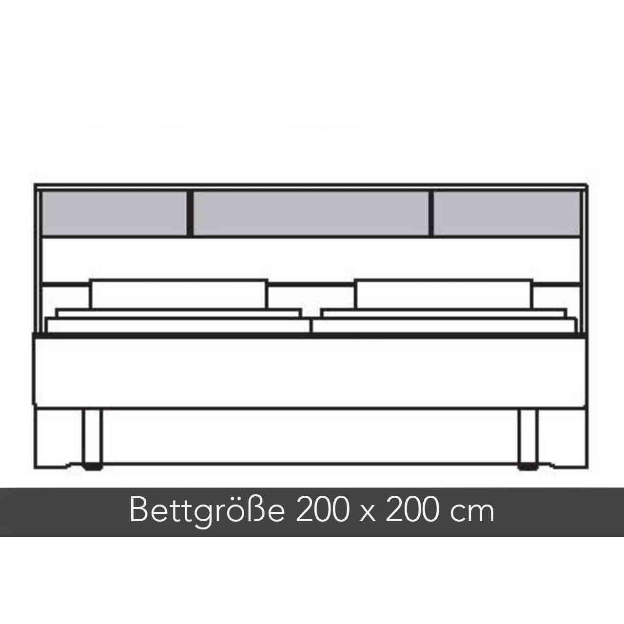 WSM 2800 - Bett 200 x 200 cm - 1200