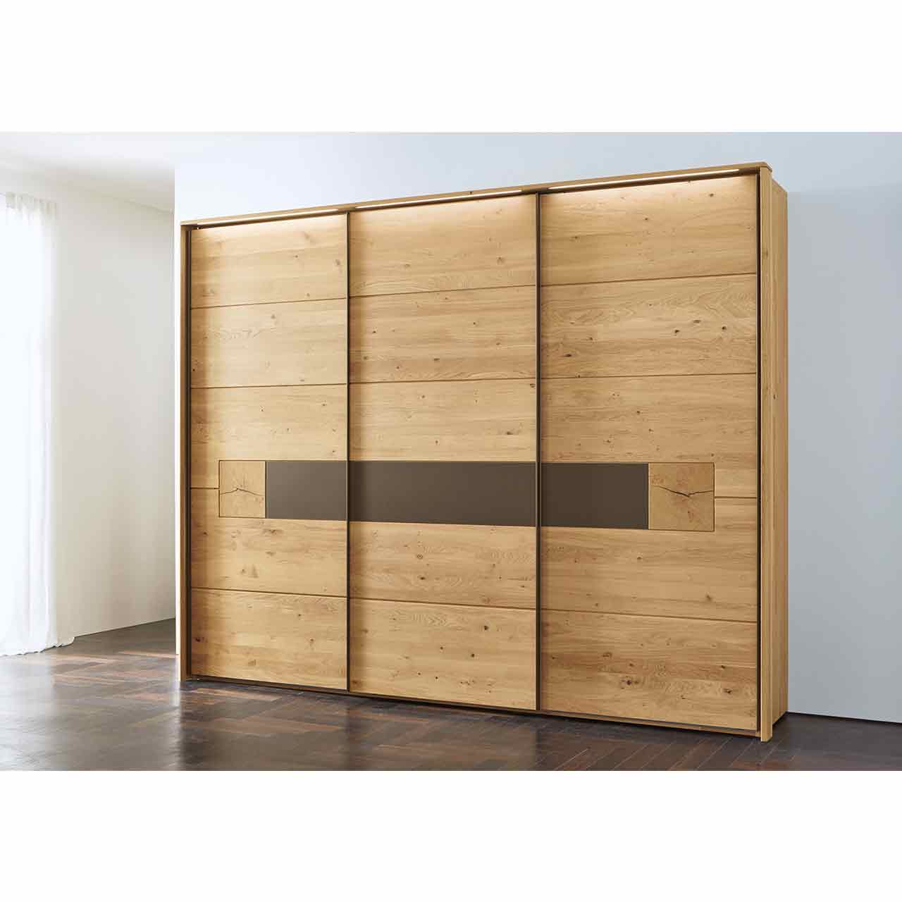 WSM 1600 Schiebetürenschrank Schiebetürenschrank, gezeigt mit Hirnholz und Lack Mocca Akzent.