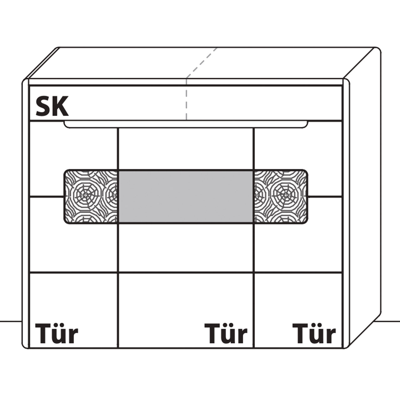 Wöstmann SOLENTO - Highboard Type 3550