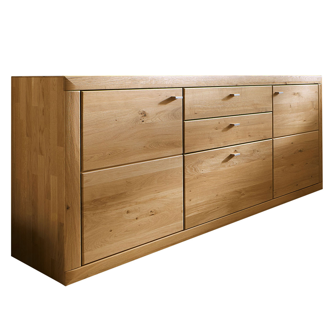 WM-aurum-sideboard-2750-1 Wöstmann Aurum - Sideboard 2050, in Wildeiche, mit zwei Schubkasten und ein Auszug.