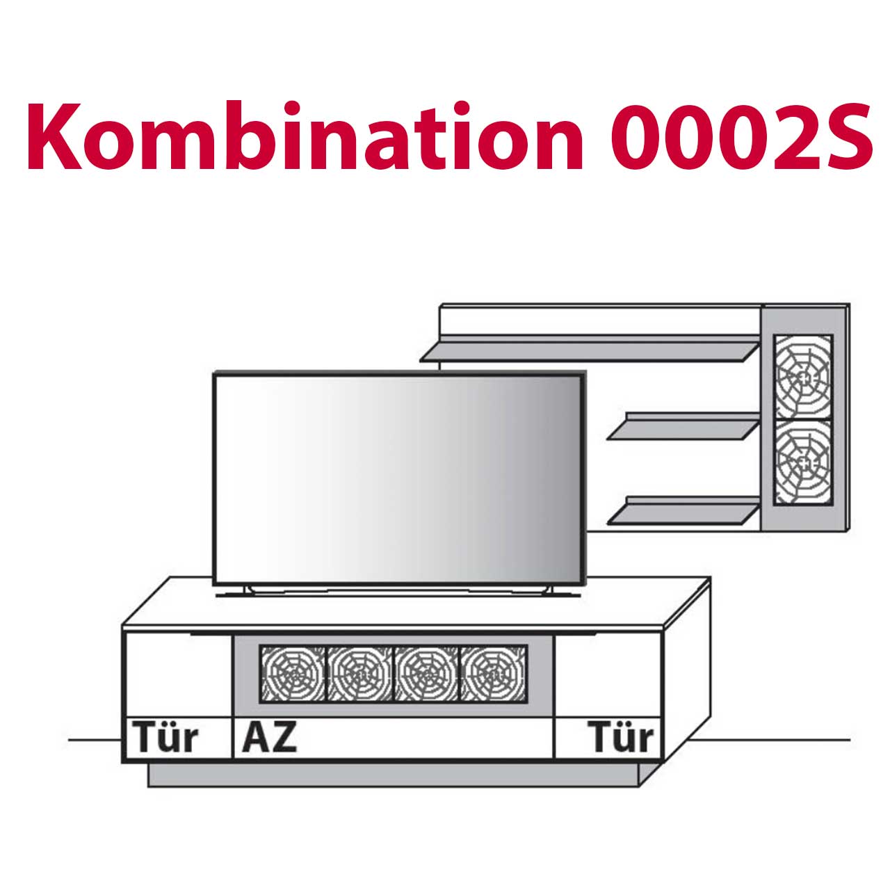 Wöstmann WM 1910 - Wohnwand 0002S & 0102S