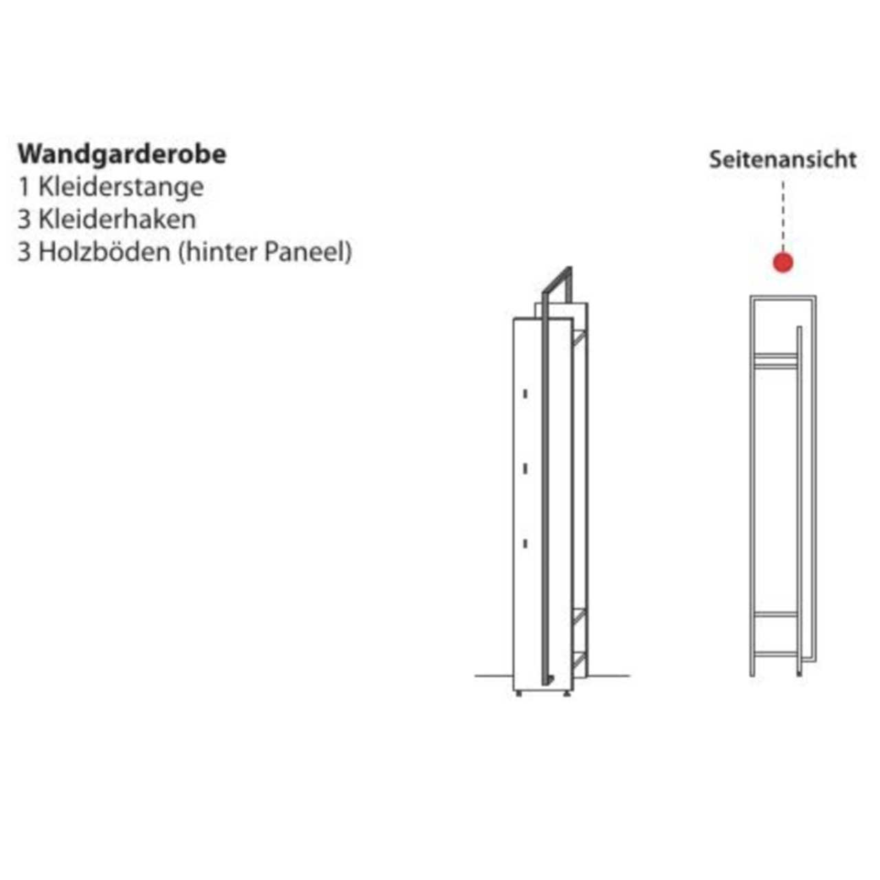 Wöstmann WM 1880 - Wandgarderobe 6203 & 6204