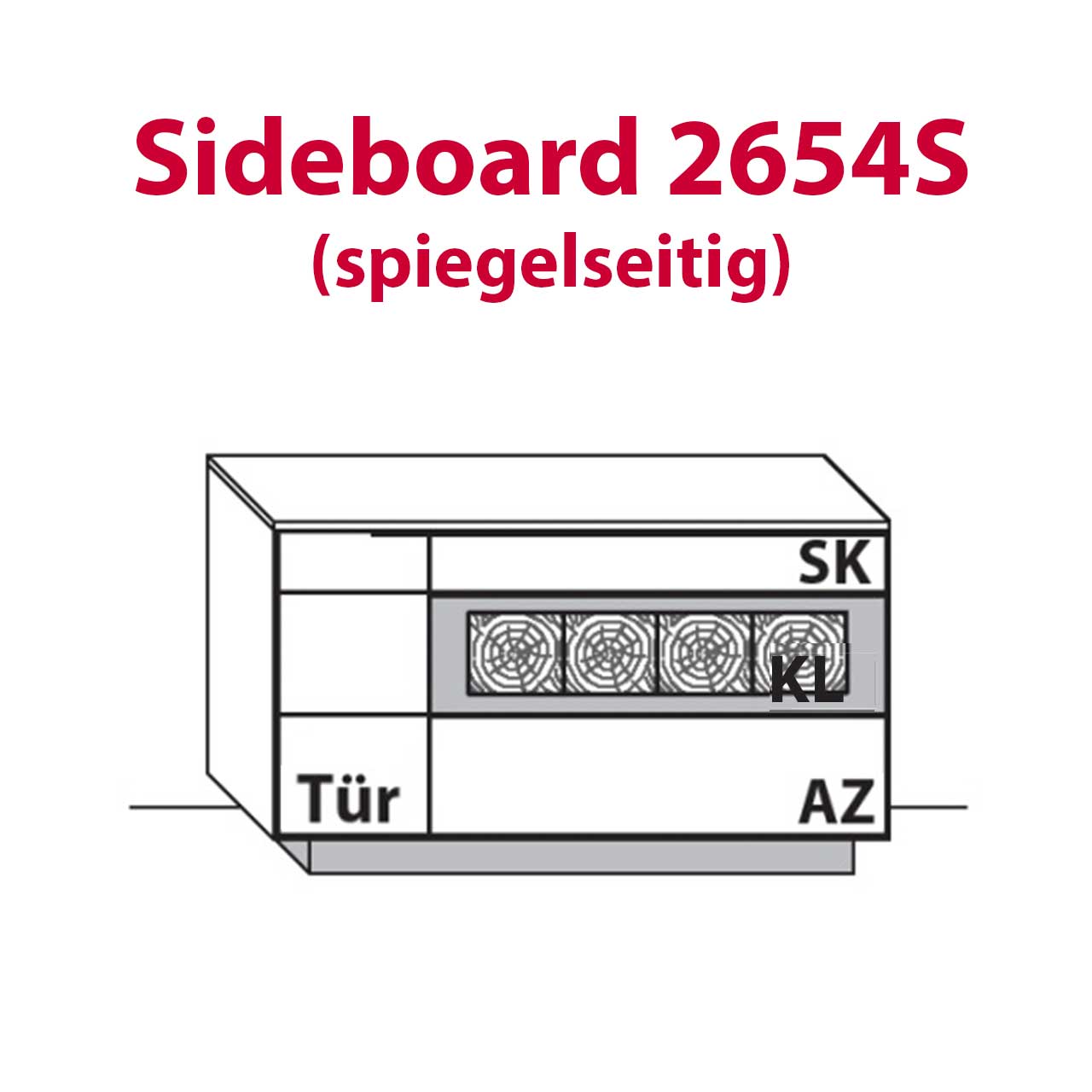 Sideboard Technische Zeichnung