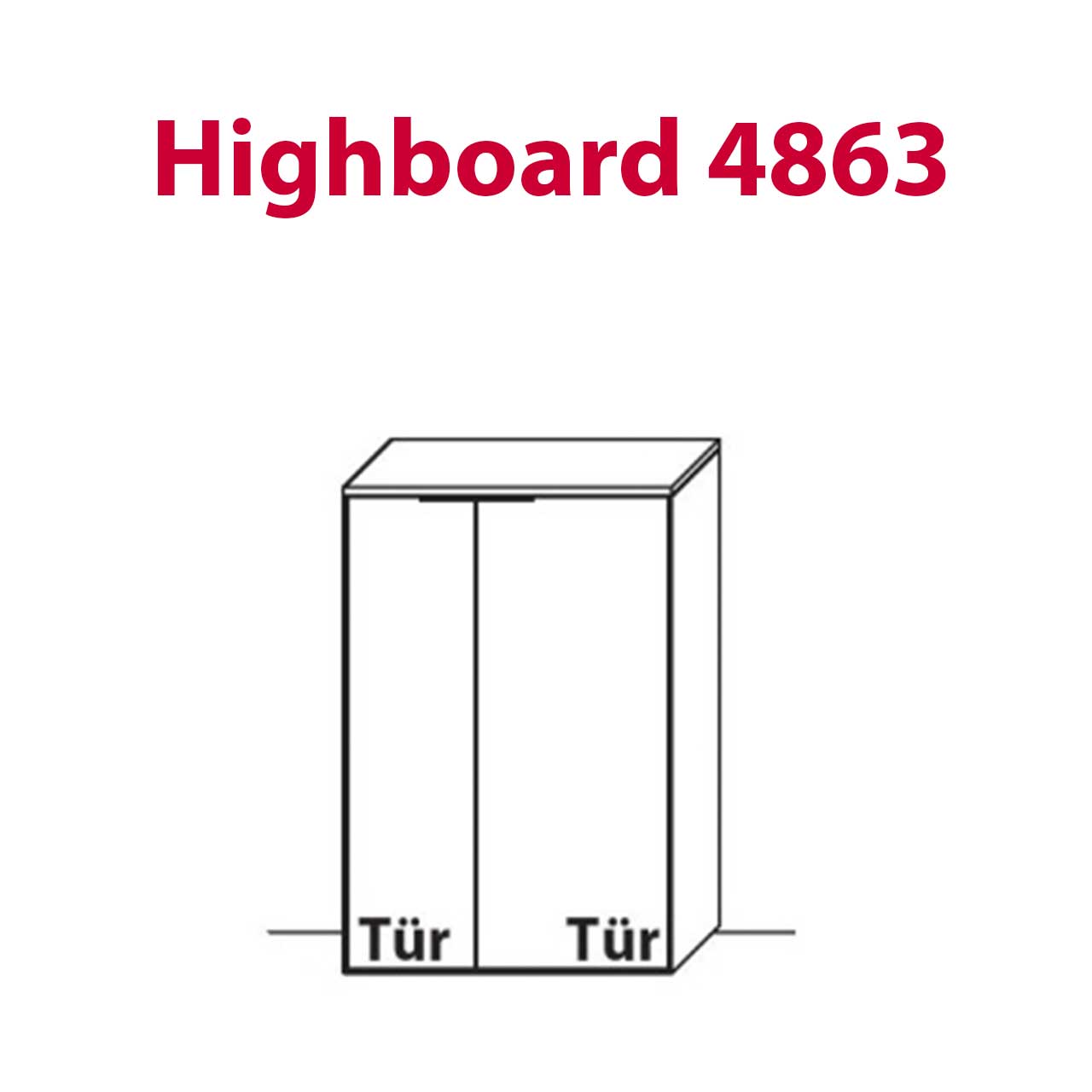 Wöstmann WM 1910 - Highboard 4863 & 4864