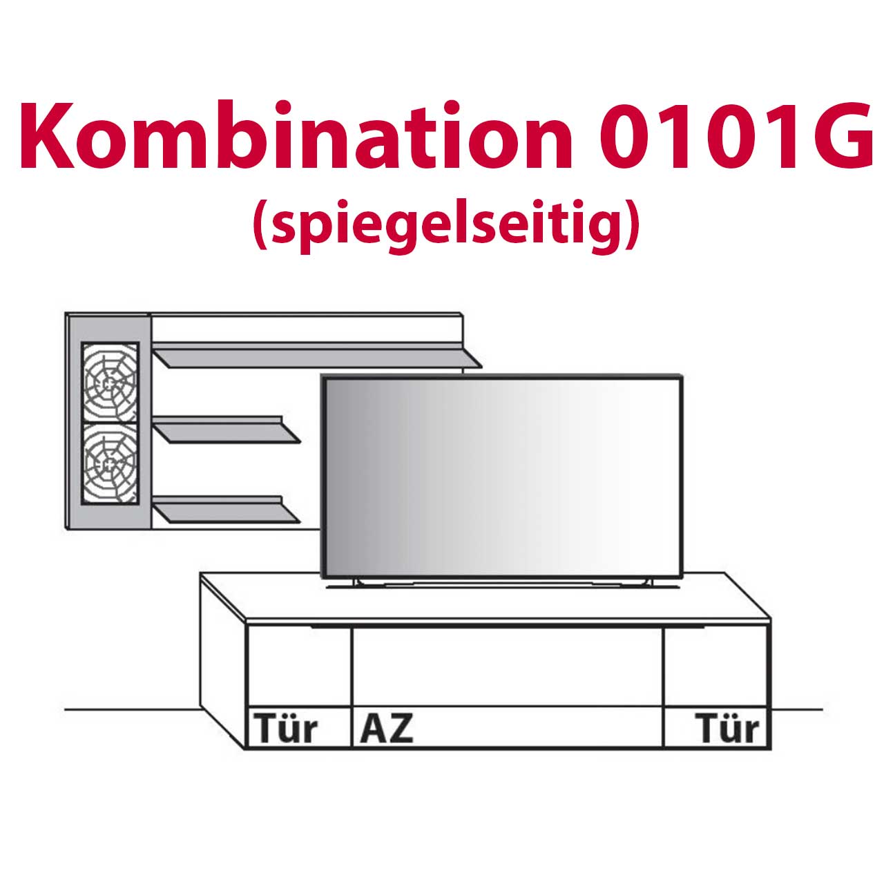 Wöstmann WM 1910 - Wohnwand 0001G & 0101G