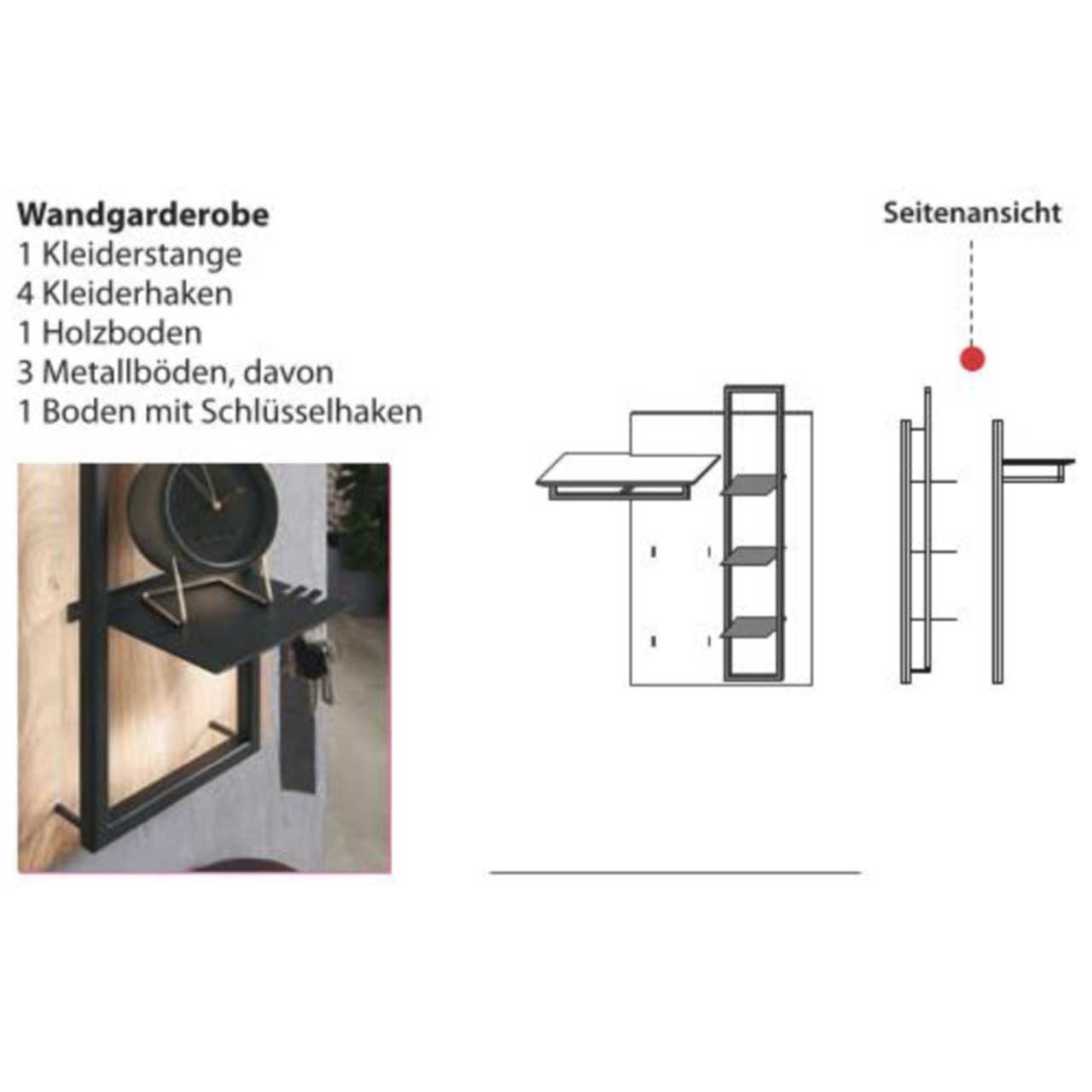 Wöstmann WM 1880 - Wandgarderobe 14003 & 14004