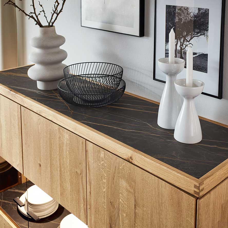 WM2520 Highboard Akzent in Keramik obere Platte