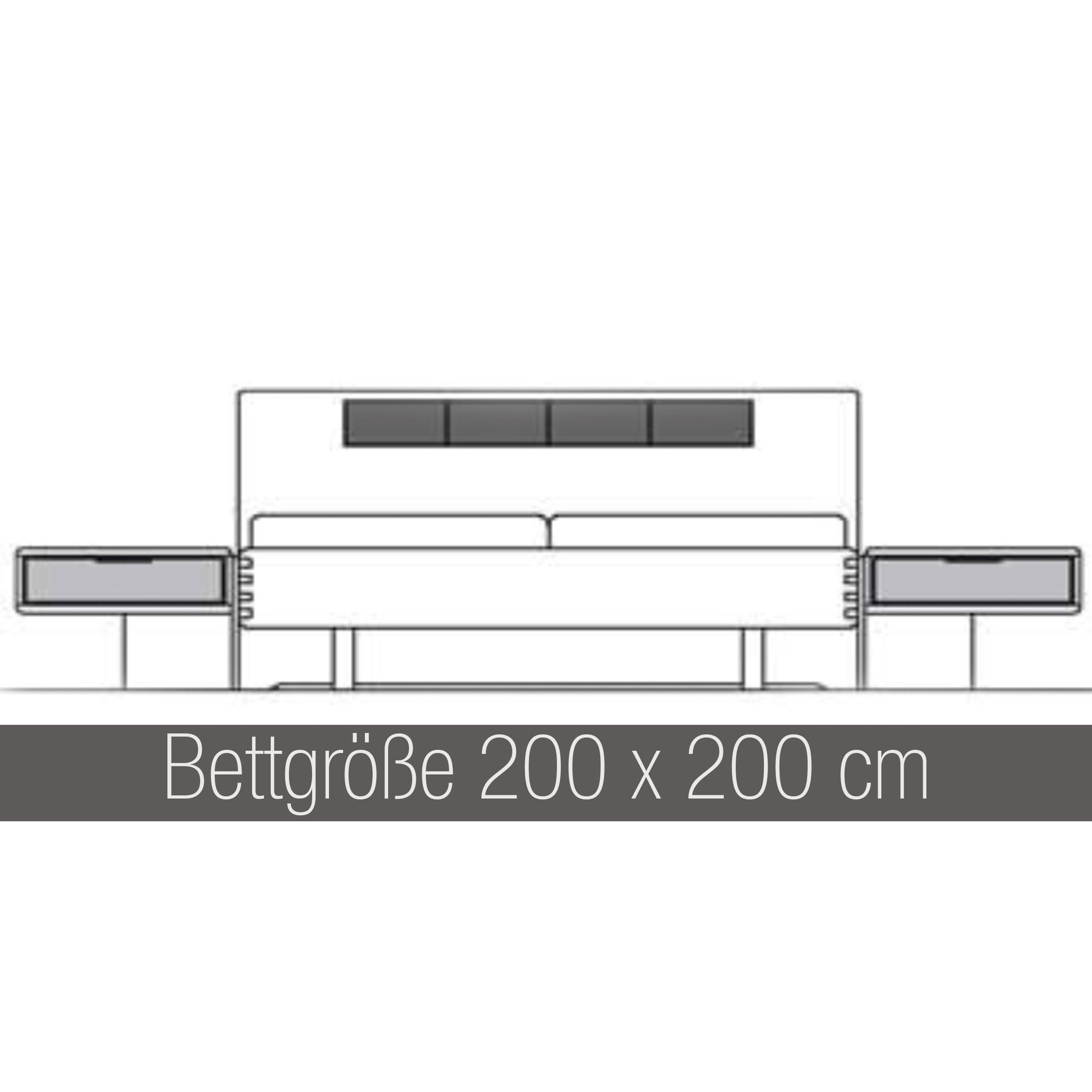 WSM 1600 - Bettgröße 200 x 200 cm 