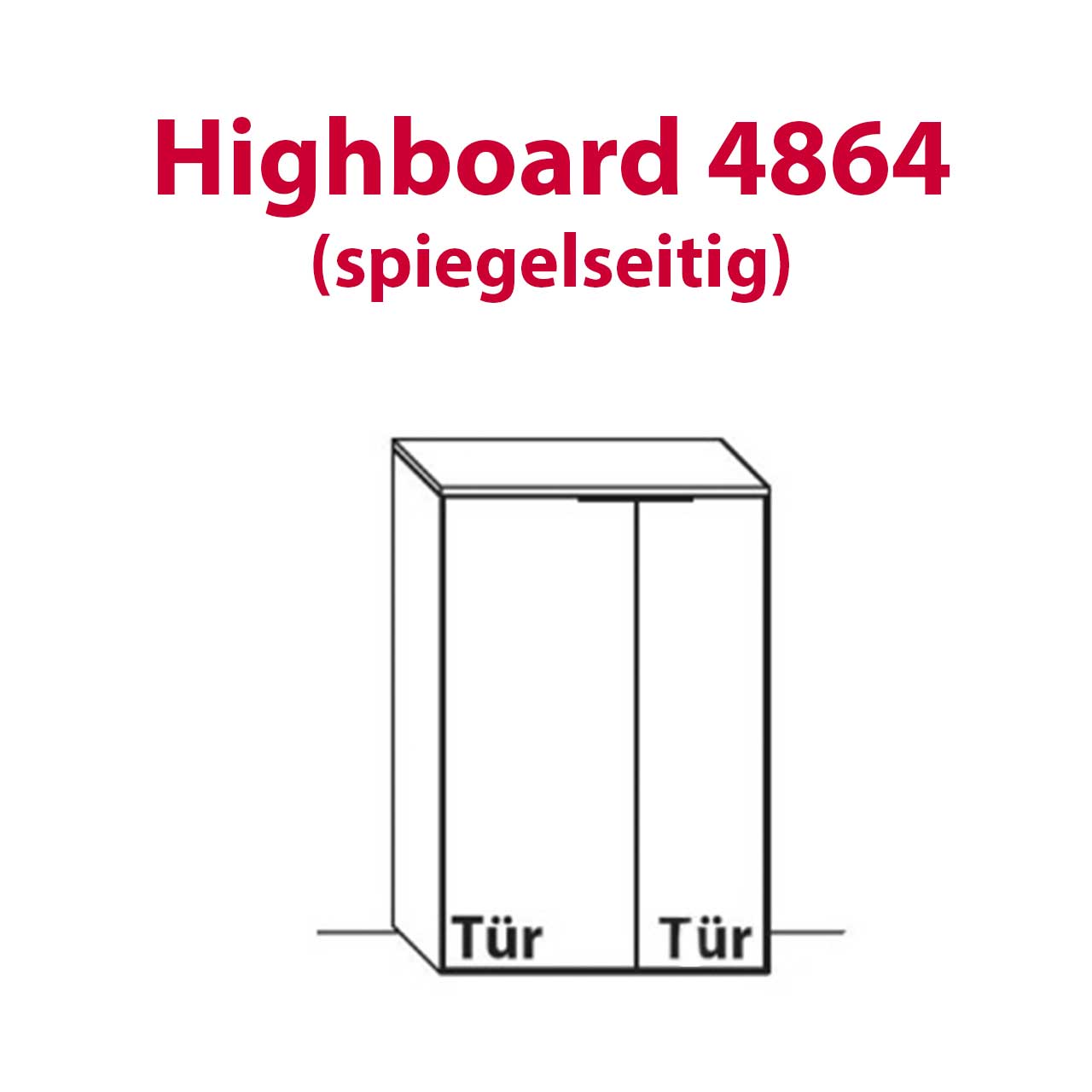 Wöstmann WM 1910 - Highboard 4863 & 4864