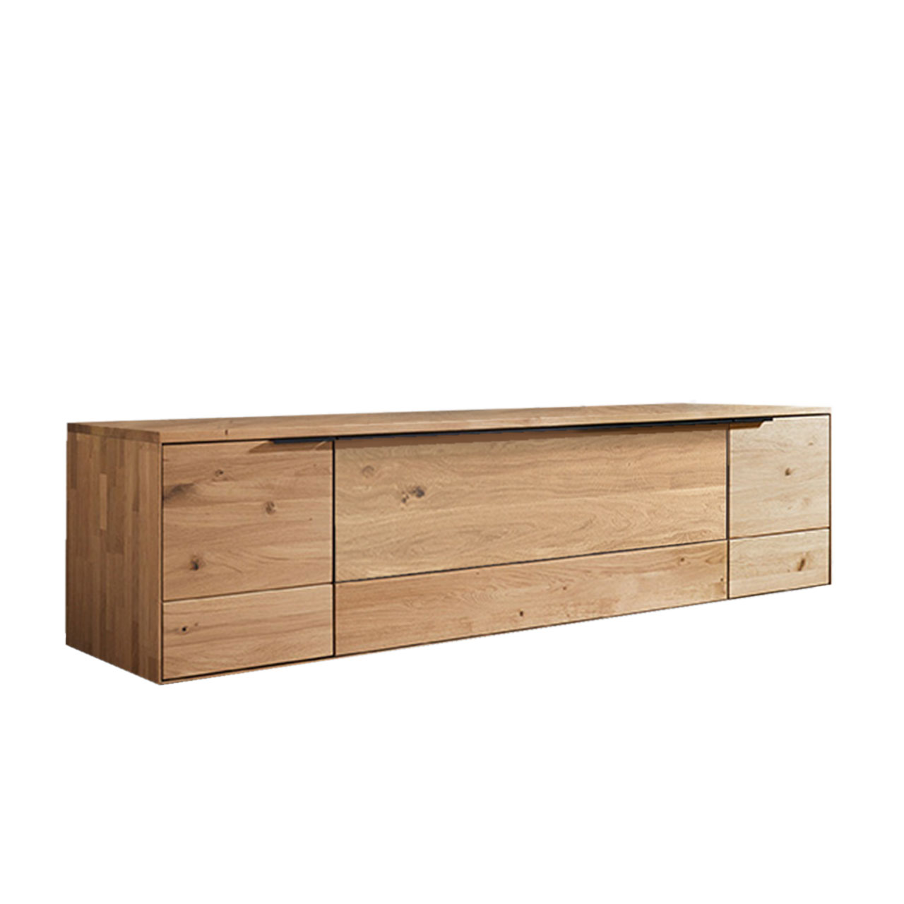 WM1910-LOWBOARD-Type-1030G-Ambiente Lowboard Type 1030G in Wildeiche mit Gleiter.