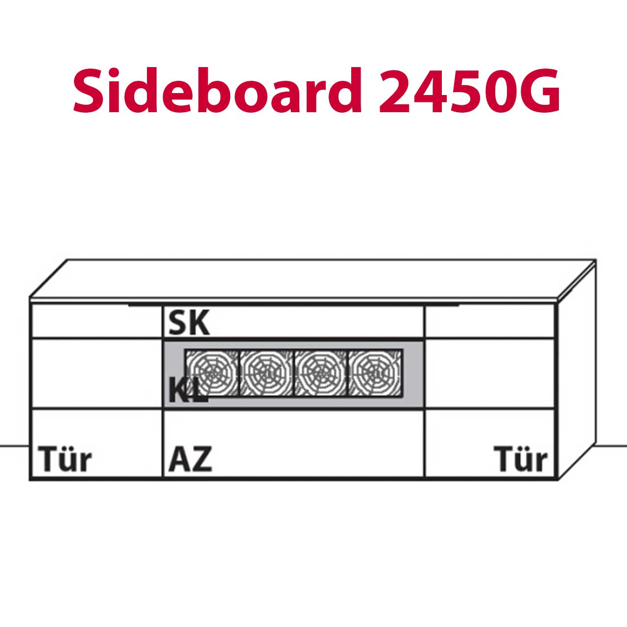 Wöstmann WM 1910 - Sideboard 2450G